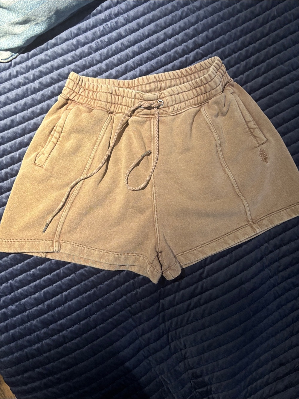FP Movement by Free People Tan Drawstring Athletic Shorts